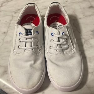 Toddler white sperrys